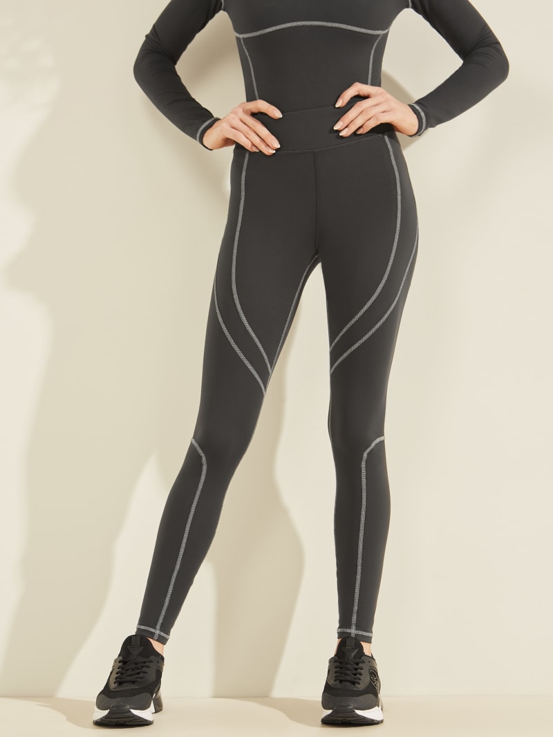 Spodnie Damskie Guess Chelsea Leggings Czarne | 5829137-XW