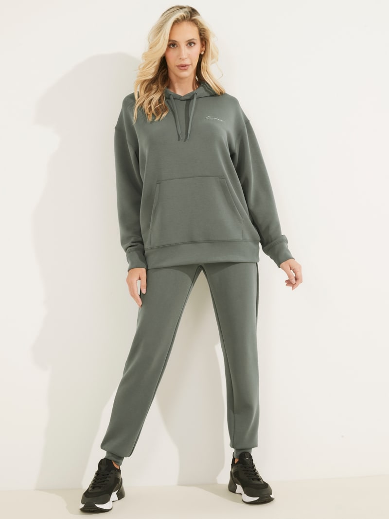 Spodnie Damskie Guess Eco Effie Joggers Szare | 1385679-EO