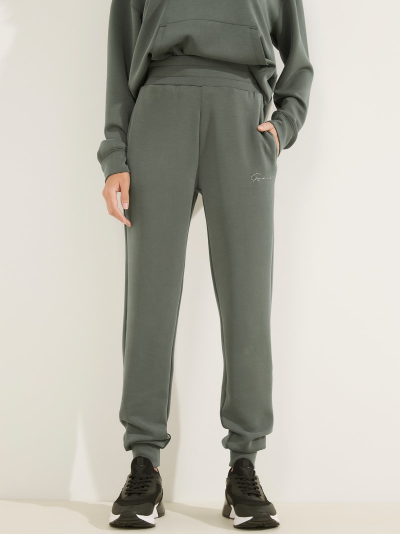 Spodnie Damskie Guess Eco Effie Joggers Szare | 1385679-EO