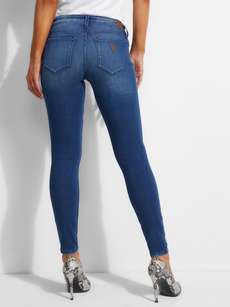 Spodnie Damskie Guess Power Skinny Niebieskie | 2359780-UG