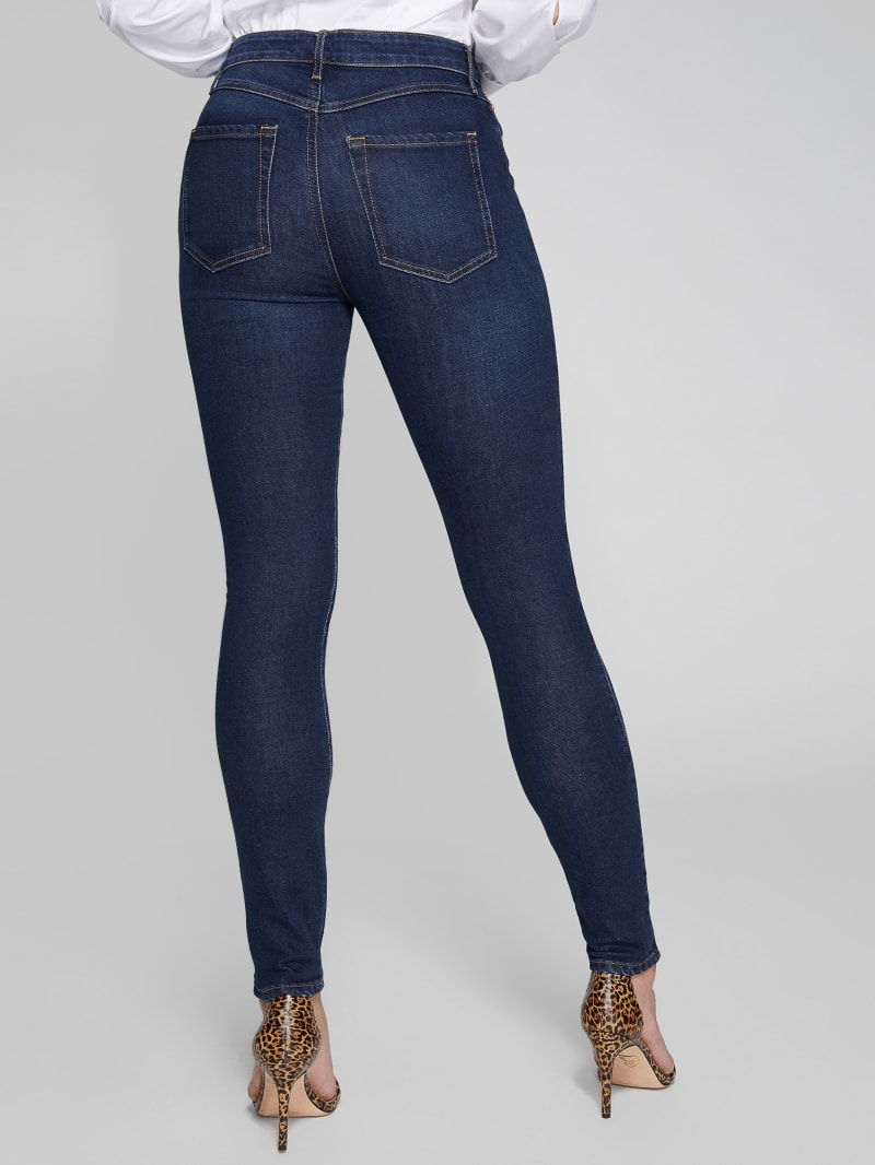 Spodnie Damskie Guess Stiletto 97 Skinny Jean Niebieskie | 8149735-NS