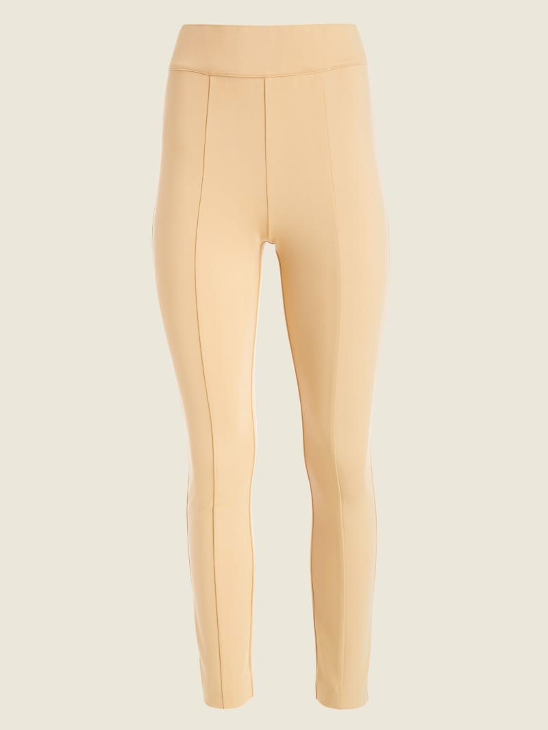 Spodnie Damskie Guess The Contour Legging Beżowe | 0675382-BC