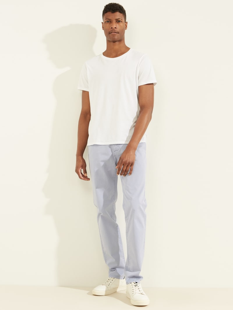 Spodnie Męskie Guess Duke Twill Chinos Fioletowe | 6243589-BV