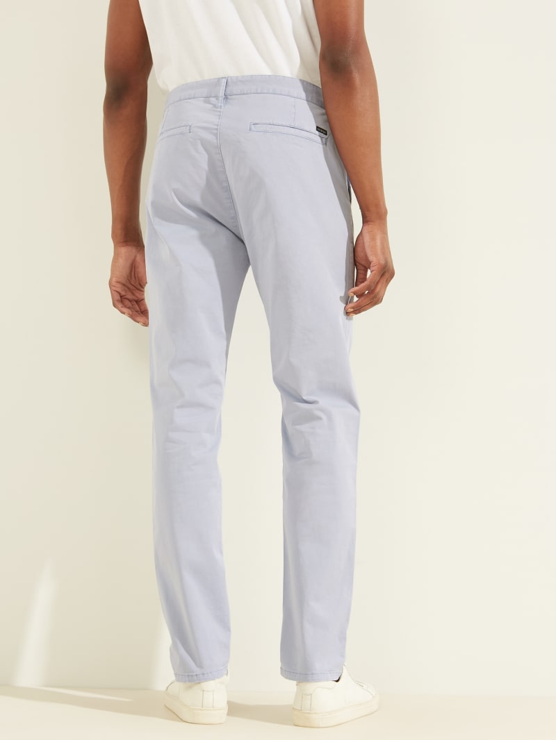 Spodnie Męskie Guess Duke Twill Chinos Fioletowe | 6243589-BV