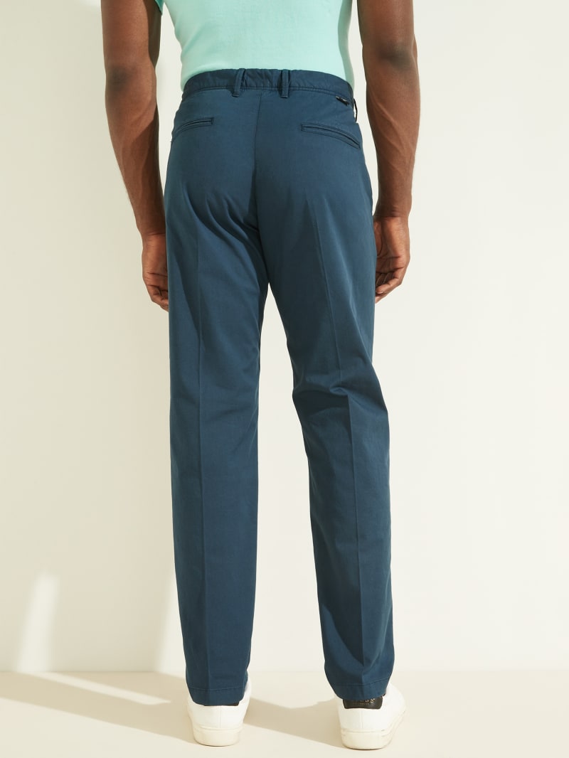 Spodnie Męskie Guess Eco New Original Chino Niebieskie | 0294871-JK