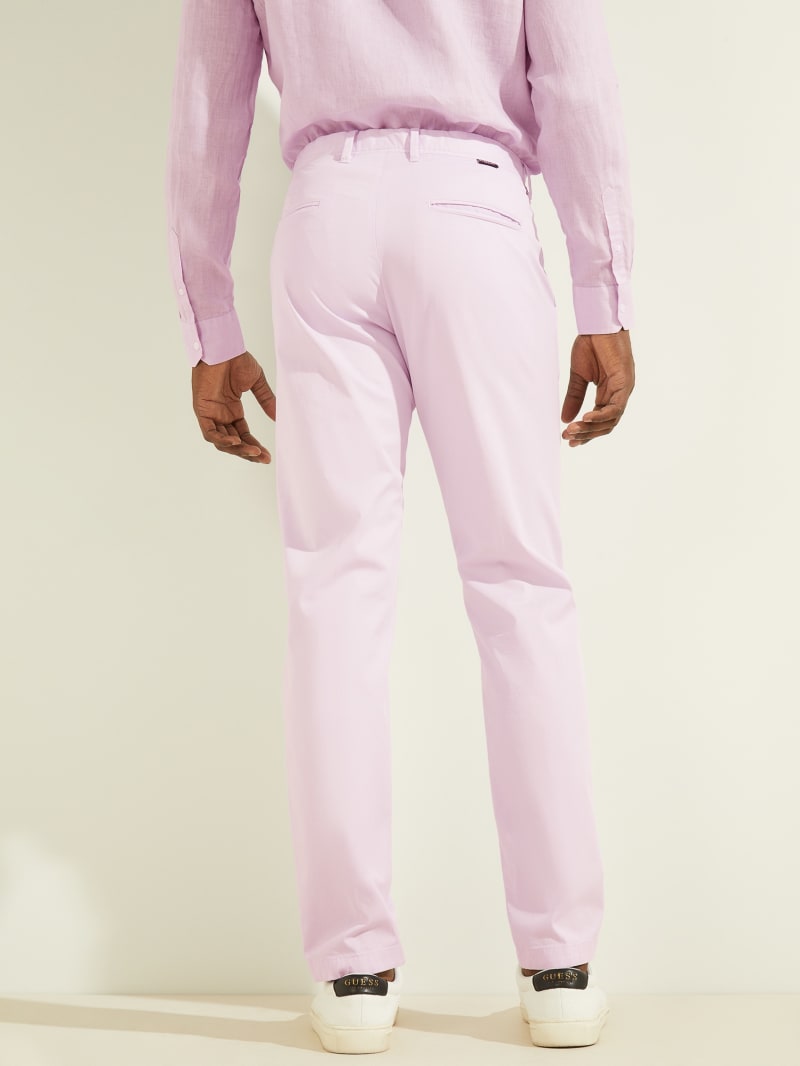 Spodnie Męskie Guess Eco New Original Chino Głęboka Fioletowe | 2973158-DK