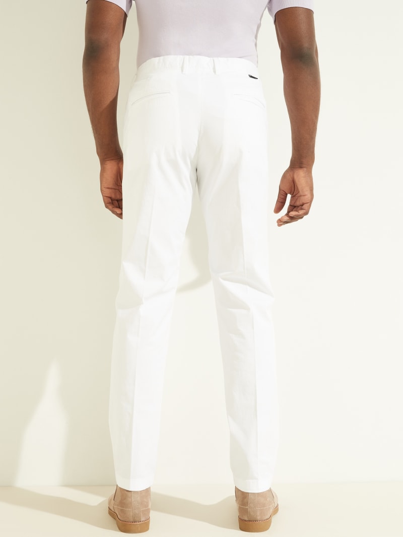 Spodnie Męskie Guess Eco New Original Chino Białe | 6048923-GZ