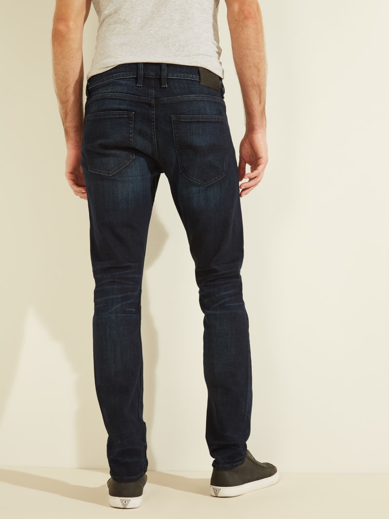 Spodnie Męskie Guess Slim Tapered Granatowe | 0693158-IH