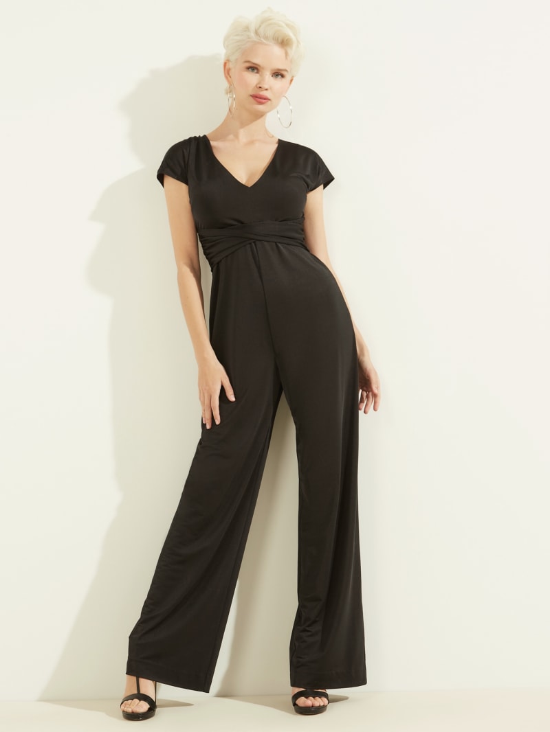 Sukienki Damskie Guess Candice Jumpsuit Czarne | 1056273-RN