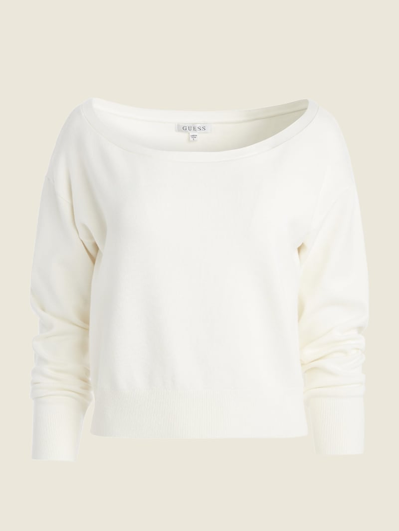 Swetry Damskie Guess Eco Tiana Pullover Białe | 3045697-UW