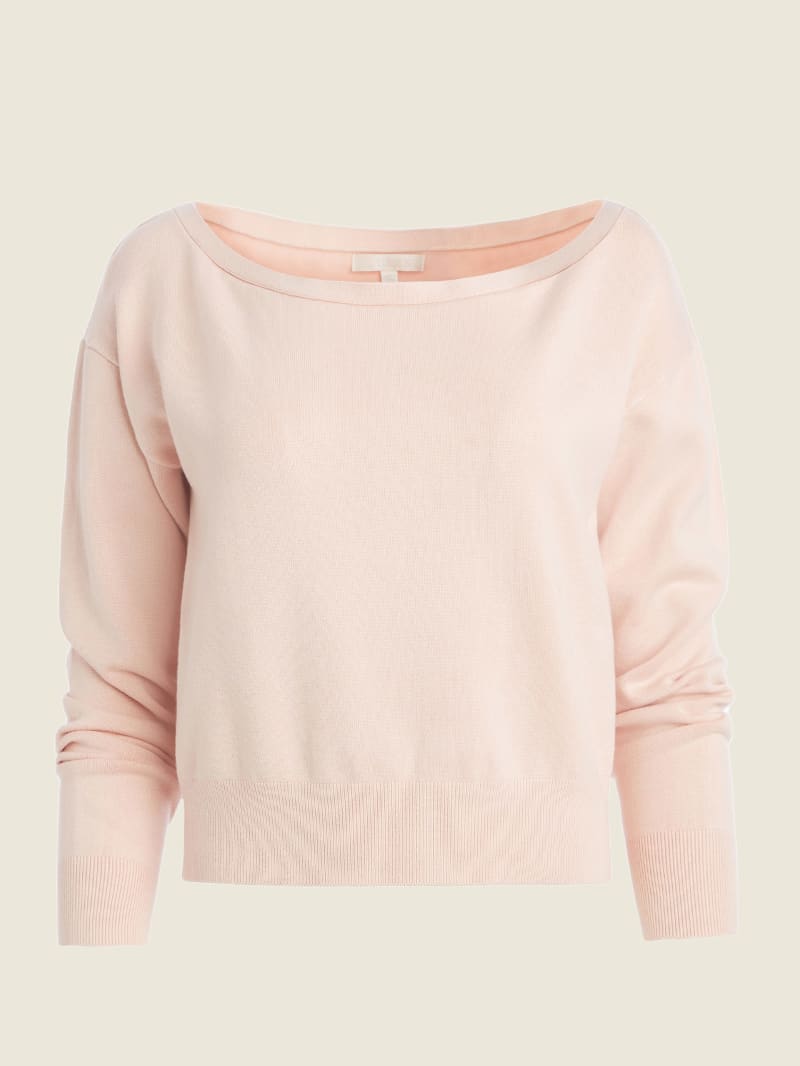 Swetry Damskie Guess Eco Tiana Pullover Różowe | 5938640-BC