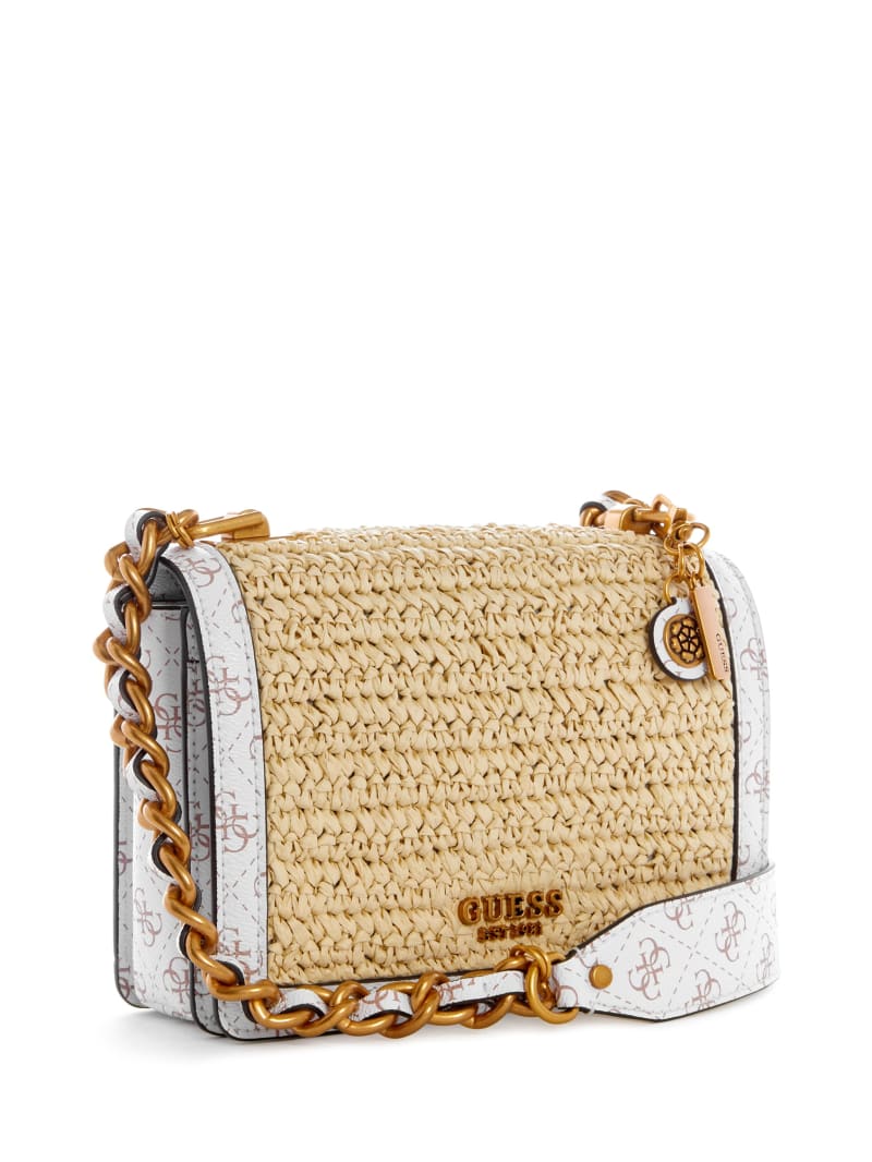 Torba Crossbody Damskie Guess Abey Beżowe | 1342569-DF