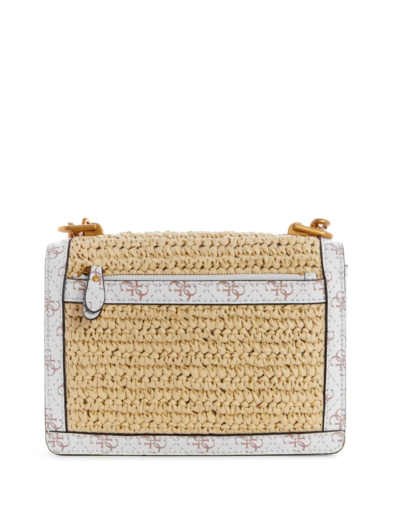 Torba Crossbody Damskie Guess Abey Beżowe | 1342569-DF