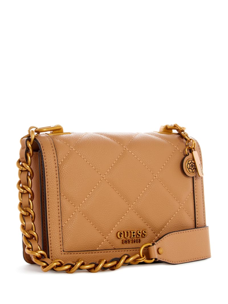 Torba Crossbody Damskie Guess Abey Beżowe | 8963274-EU