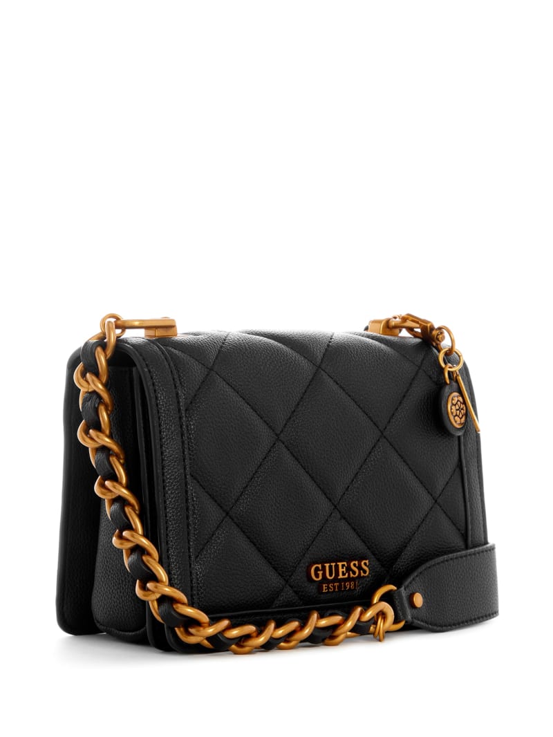 Torba Crossbody Damskie Guess Abey Czarne | 1386490-KH