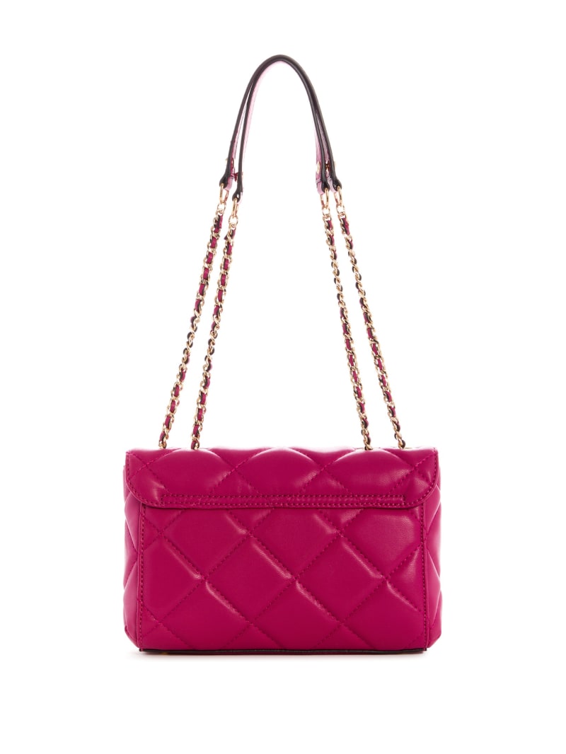 Torba Crossbody Damskie Guess Cessily Quilted Convertible Fuksja | 5094381-QR