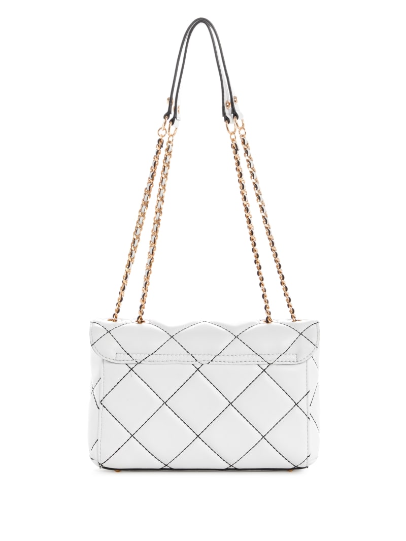 Torba Crossbody Damskie Guess Cessily Quilted Convertible Białe | 5864013-FO