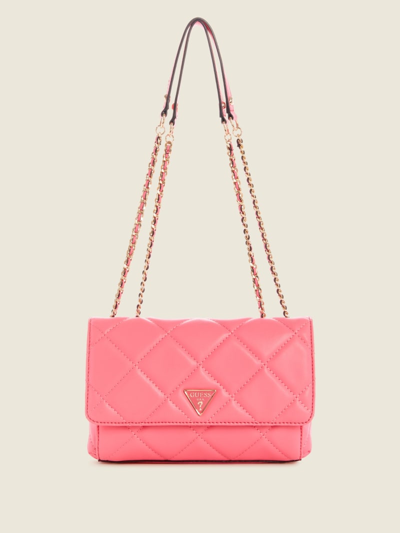 Torba Crossbody Damskie Guess Cessily Quilted Convertible Niebieskie | 9034851-SW