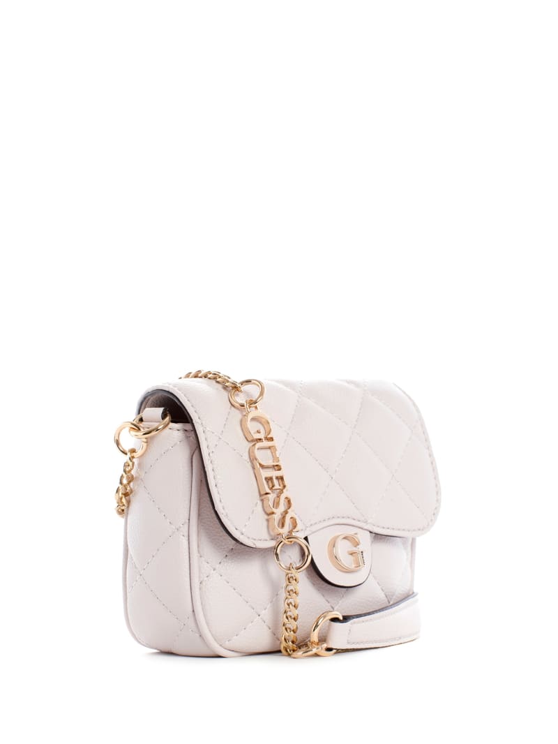 Torba Crossbody Damskie Guess Gillian Quilted Flap Szare | 1207365-FP