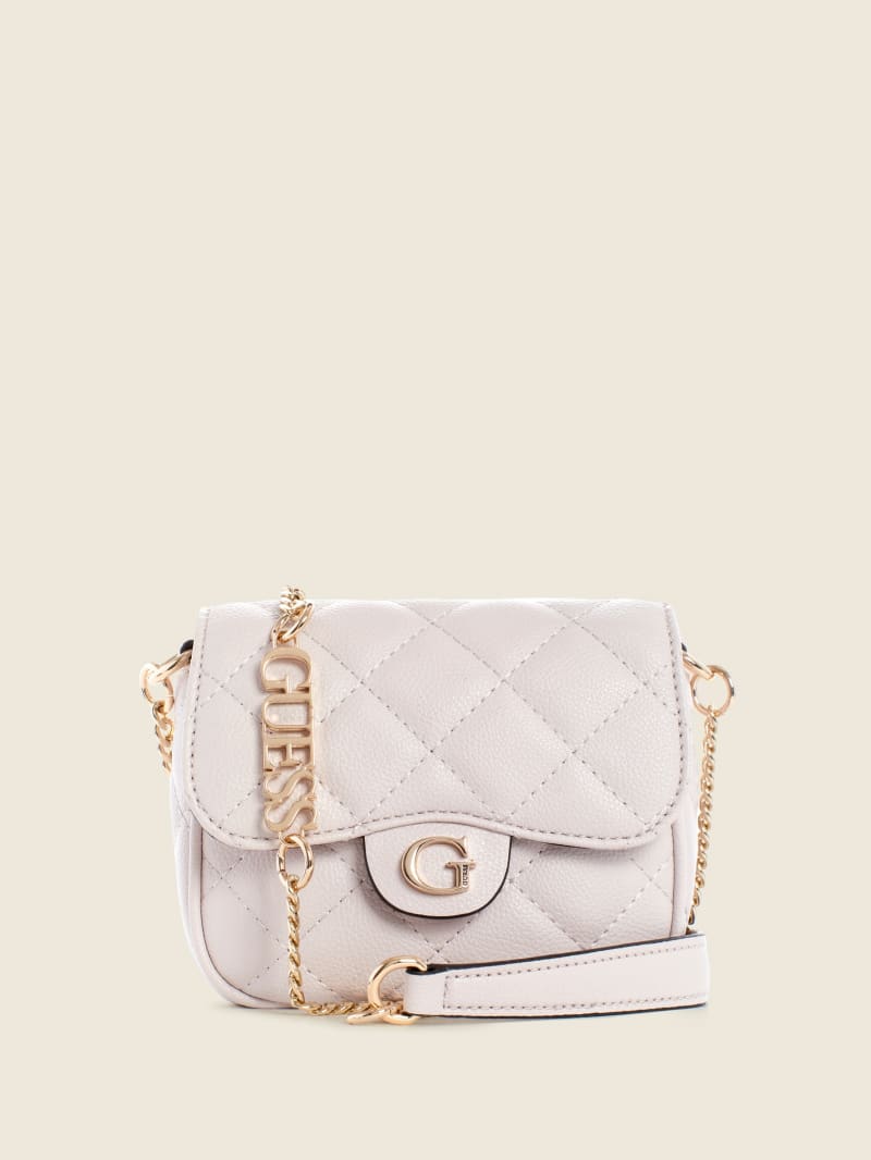 Torba Crossbody Damskie Guess Gillian Quilted Flap Szare | 1207365-FP