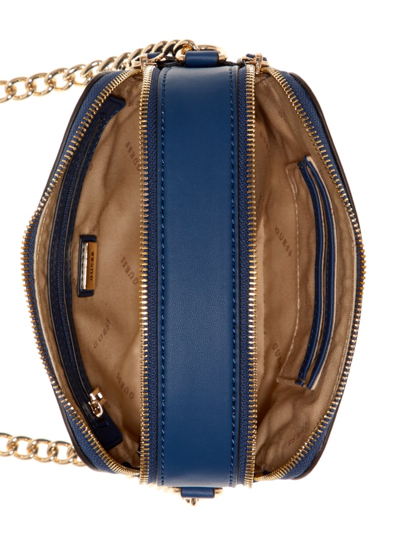 Torba Crossbody Damskie Guess Hassie Camera Granatowe | 8032615-BJ