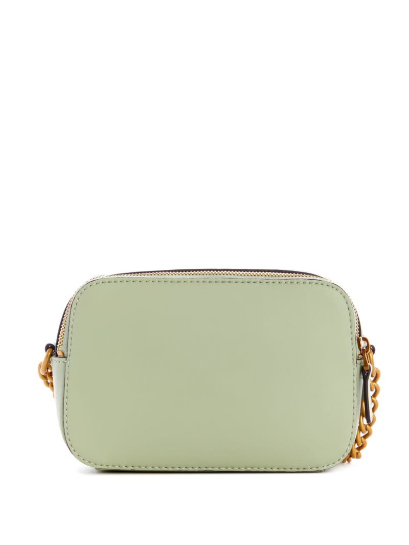 Torba Crossbody Damskie Guess Hassie Camera Oliwkowe | 9074536-FU