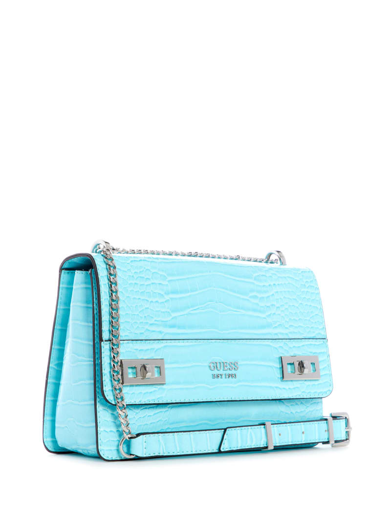 Torba Crossbody Damskie Guess Katey Convertible Głęboka Turkusowe | 5946127-JY