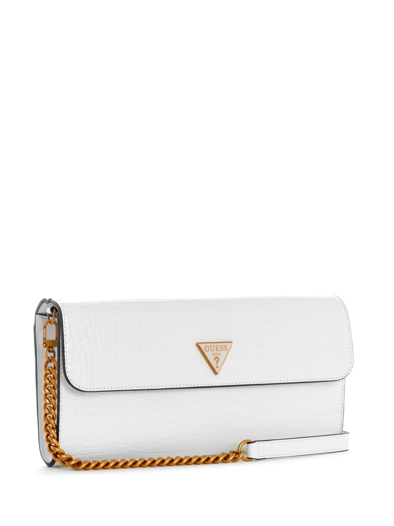 Torba Crossbody Damskie Guess Kyla Clutch Białe | 6247310-TJ