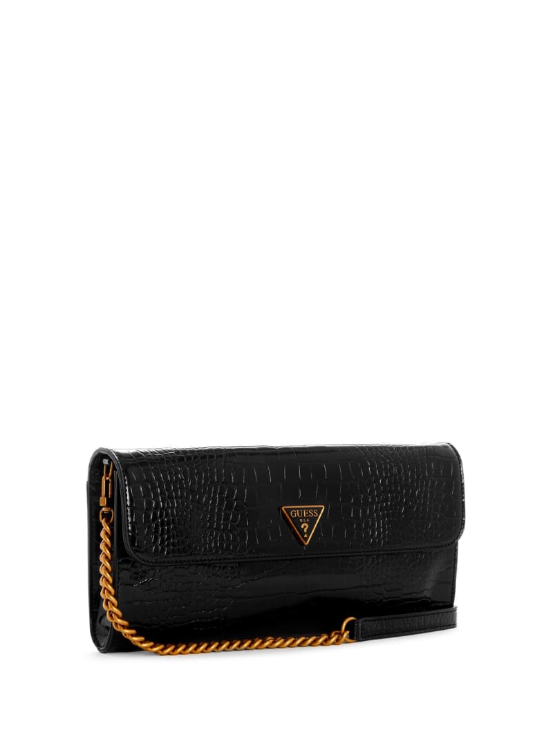 Torba Crossbody Damskie Guess Kyla Clutch Czarne | 9148375-FZ