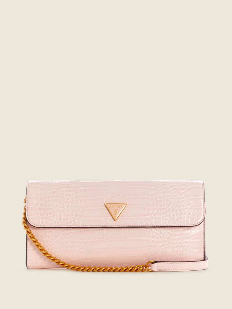 Torba Crossbody Damskie Guess Kyla Clutch Różowe | 9710254-ZG