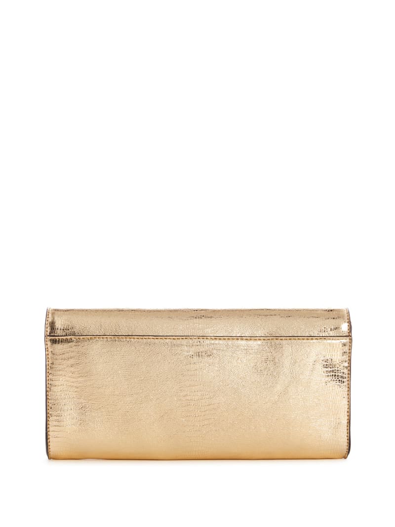 Torba Crossbody Damskie Guess Kyla Metallic Clutch Złote | 2704539-UH