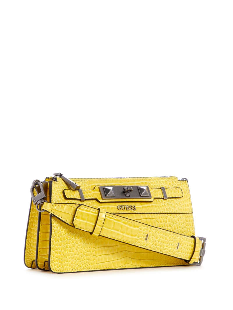 Torba Crossbody Damskie Guess Raffie Żółte | 7289435-PL