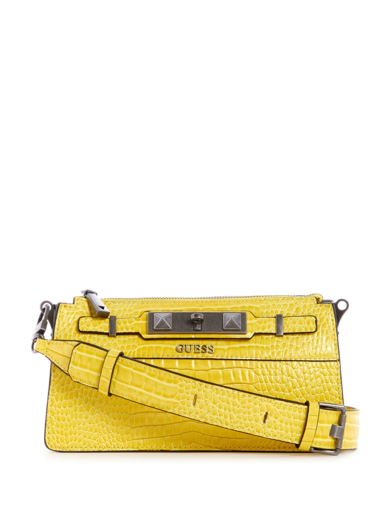 Torba Crossbody Damskie Guess Raffie Żółte | 7289435-PL