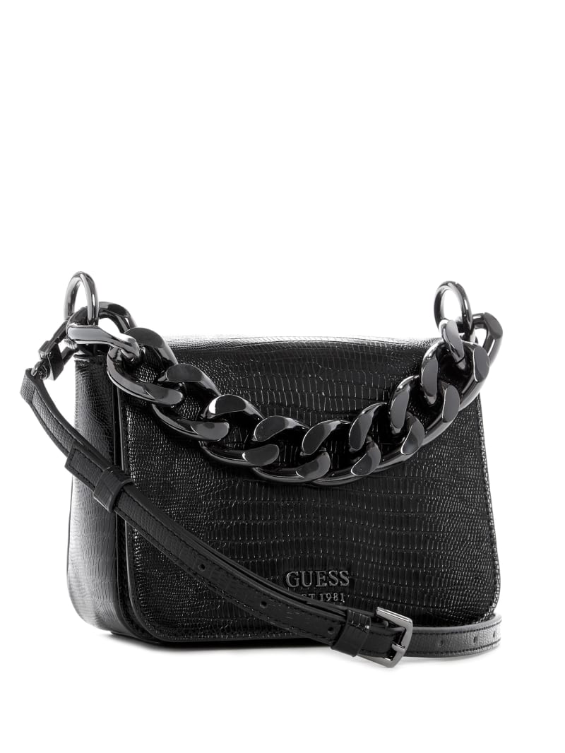 Torba Crossbody Damskie Guess Tullia Czarne | 0165428-SD