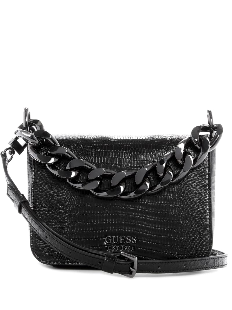 Torba Crossbody Damskie Guess Tullia Czarne | 0165428-SD