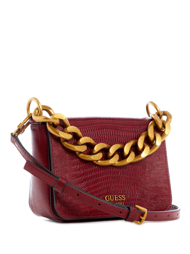 Torba Crossbody Damskie Guess Tullia Czerwone | 8432960-HE