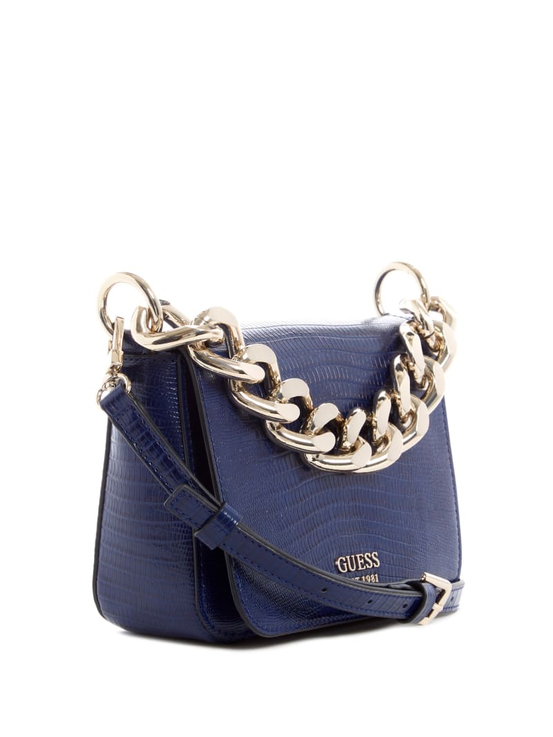 Torba Crossbody Damskie Guess Tullia Granatowe | 9805362-EH