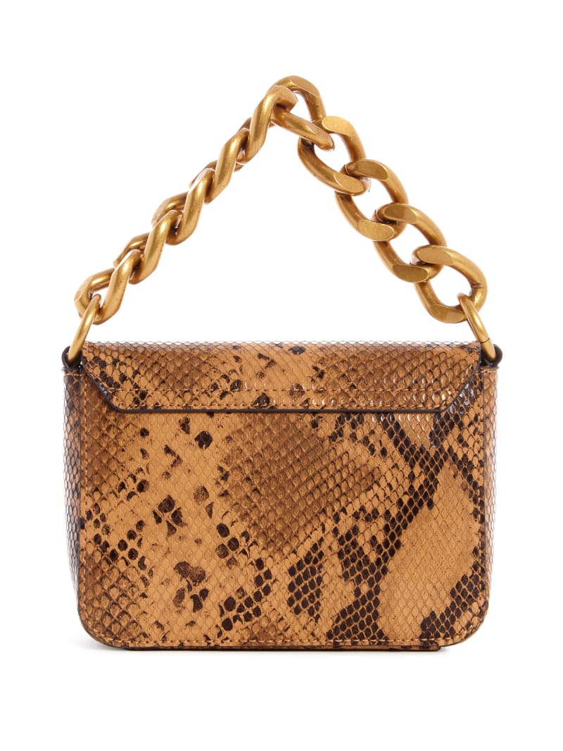 Torba Crossbody Damskie Guess Tullia Python Brązowe | 6097258-WS