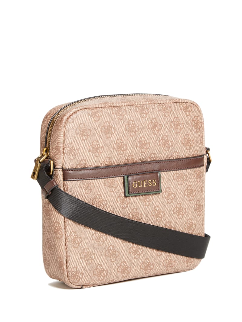 Torba Crossbody Damskie Guess Vezzola Płaskie Brązowe | 4951086-CW