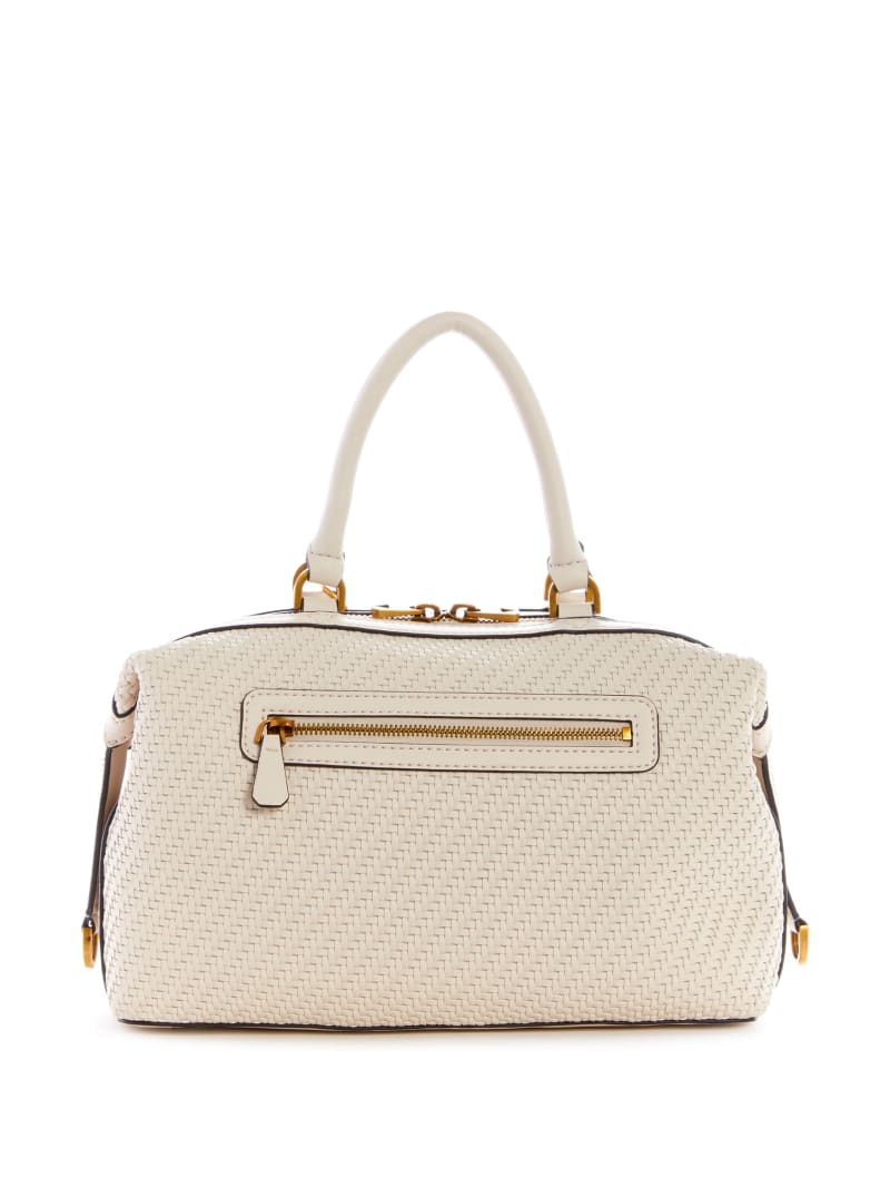 Torba Satchel Damskie Guess Hassie Soho Szare | 3452986-KA