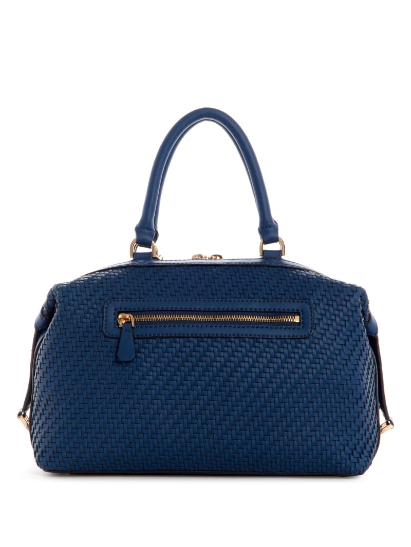 Torba Satchel Damskie Guess Hassie Soho Granatowe | 4798236-PB