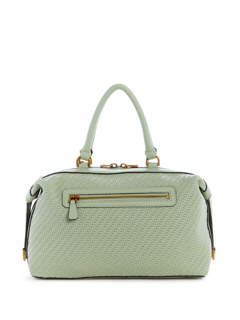 Torba Satchel Damskie Guess Hassie Soho Oliwkowe | 5382601-TC