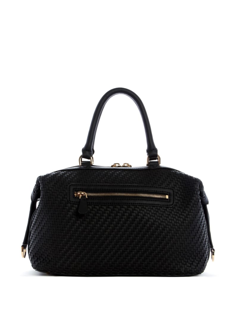 Torba Satchel Damskie Guess Hassie Soho Czarne | 6274098-GH