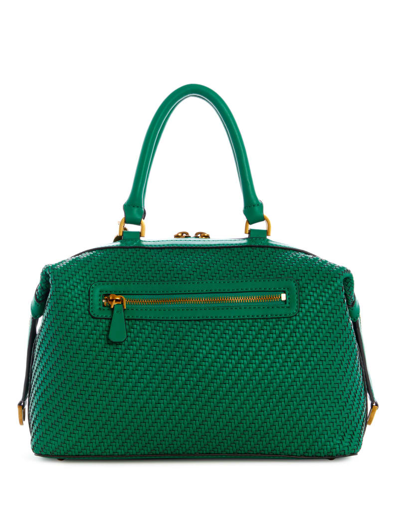 Torba Satchel Damskie Guess Hassie Soho Zielone | 9215468-LU