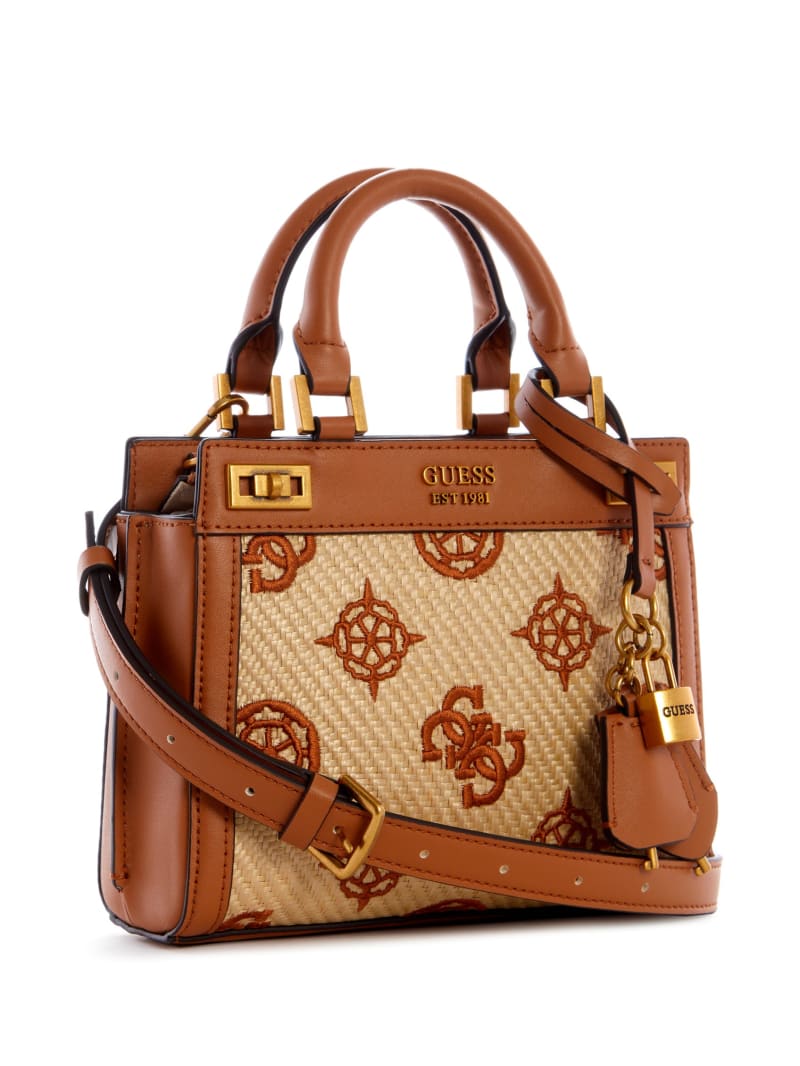 Torba Satchel Damskie Guess Katey Brązowe | 8246531-YW