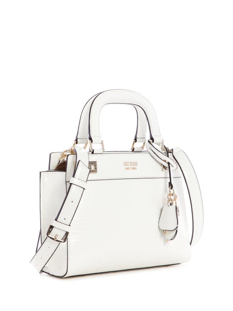 Torba Satchel Damskie Guess Katey Girlfriend Białe | 6290735-OY