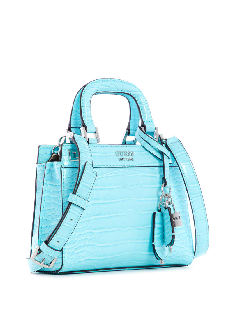 Torba Satchel Damskie Guess Katey Głęboka Turkusowe | 7085134-SY