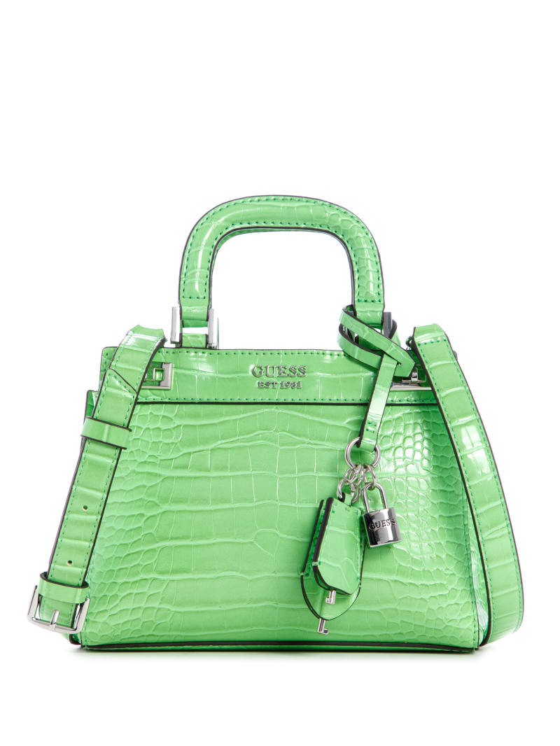 Torba Satchel Damskie Guess Katey Zielone | 7829143-RY