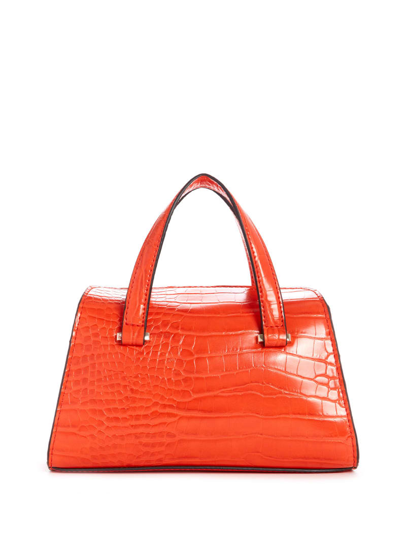 Torba Satchel Damskie Guess Stephi Croc Brązowe | 0826917-IL