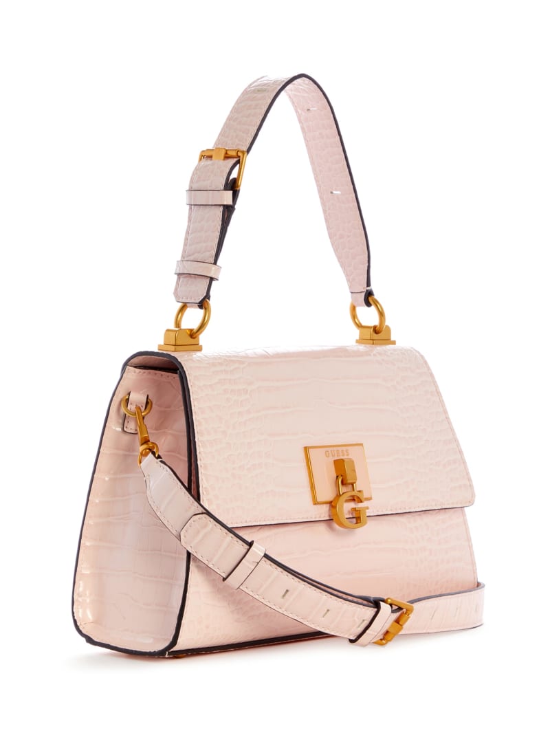 Torba Satchel Damskie Guess Stephi-Handle Różowe | 7638590-MQ